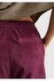 Women's plum waist elastic velvet pants - 6