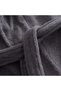 Lara Prestige Series Men's Bathrobe Dark Gray, Oeko Tex Certified 100% Aegean Cotton, Woven 360 Gsm - 4
