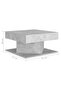 Coffee Table Concrete Grey 57x57x30 cm Engineered Wood - 3