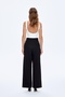 Women's Canvas Pants Pnt00914 Black - 3