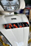 ملصق نمط برتقالي مموه للوحة الأمامية لـ TVS Jupiter 125 - 2