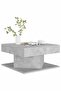 Coffee Table Concrete Grey 57x57x30 cm Engineered Wood - 2