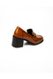 6500 Tan Thick Heeled Casual Women's Shoes - 4