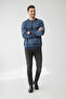 Men's Crew Neck Patterned Sweater - 2