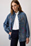 Embroidered Judges Collar Denim Jacket - 3