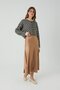 Camel Satin Skirt