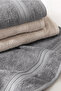 Angelina 4-Piece Bath Towel Set (50X90 Cm/70X140 cm) - Beige / Gray - 3