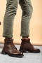 Genuine Leather, Fur Inside, Water Resistant, Men's Leather Boots