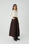 Belted Skirt Bitter Brown - 2