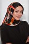 وشاح كريستالي لامع بنمط بقلة الهندسة المخططة