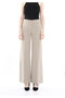 Wide Leg Maxi Length Fabric Pants - 3