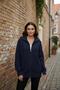 Women's Turn-Down Collar Zippered Knitwear Cardigan