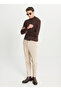 Normal Waist Normal Leg Slim Fit Beige Men's Pants ACE001261371_BEJ