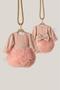Powder Sparkle Fabric Tutu Skirted Bow Long Sleeve Girls' Baby Girl Dress - 6