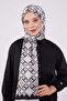 Black - Beige Drop Pattern Brand Shawl