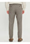 Elastic Waist Double Leg Slim Fit Mink Men's Trousers Ace001261366_Viz - 5