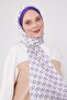 شال بنمط حلقة أرجوانية - 4