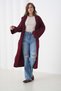 Maxi Length Long Sleeve Pocketed Sporty Stylish Knitwear Jacket Suitable for Women's Hijab - 5