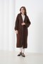 Maxi Length Long Sleeve Pocketed Sporty Stylish Knitwear Jacket Suitable for Women's Hijab - 7