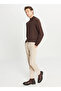 Normal Waist Normal Leg Slim Fit Beige Men's Pants ACE001261371_BEJ - 3