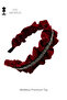 Women's Burgundy Color Stone Fabric Luxury Crown