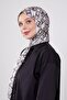 Black - Beige Drop Pattern Brand Shawl - 2