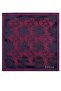 8 cm Hand Made Navy Blue - Purple Shawl Pattern Handkerchief Tie - 5