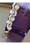 White & Gold Spiral Technical Handmade Design Bracelet - Stylish & Elegant Women's Accessory - 2