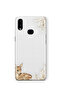Samsung Galaxy A10S Compatible Transparent Phone Case with Fawn Pattern