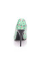 Printed Classic Heeled Women's Shoes - 4