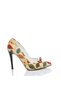 Printed Classic Heeled Women's Shoes - 2
