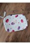 Makaron and Heart Patterned Large Size Makeup Bag, Travel Bag 25*15*6 - 3