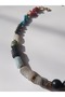 Raw Cut Natural Stone Detailed Chakra Choker Necklace - 6