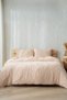 Linea Four Seasons Muslin Duvet Cover Set |   100% Cotton |   Beige Tile Light Blue