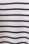 Oversized Crew Neck Sleeve Cuff Gold Buttoned Striped Knitwear Sweater Tunic - Striped - 7