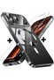 iPhone 17 Pro Magsafe Case Full Camera Protection Colorful Edge Transparent Back + Screen Protector Glass