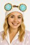 White Color Donut Figured Plush Hair Band