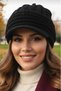 Women's Double Layered Knitted Beanie Knitwear Beanie