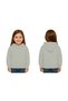 Unisex Plain Unprinted Children's Sweatshirt Hooded 3 Thread Ş Fleece-Lined Fabric - 2