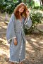 Gray Crescent Eye Kimono - 7