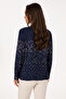 Women's Navy Blue Long Sleeve Shirt 50308965-Vr033 - 5