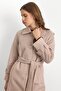 Fur Moher Long Coat with Detachable Collar Kum 3151 - 5