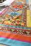 40X140Cm Woven Stain Resistant Printed Thai Feather Fabric Table Cloth Decorative Runner Washable - 4