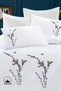 Embroidered Cotton Double Duvet Cover Set (200×220 cm) - 2