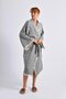 Gray Crescent Eye Kimono
