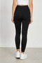 Women's High Waist Polyemid Leggings - Black - 5