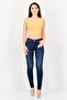 Women Skinny Fit Washed Denim Jeans, Blue - 2