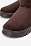Low Heel Mini Boots Brown - 3