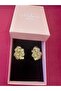 Milena Istanbul Zircon Stone Half Flower Gold Earrings