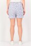 Women Textured Basic Shorts, Multicolor - 3